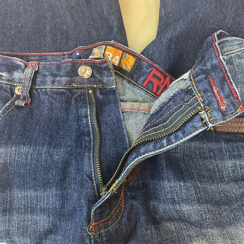 Baggy Akademiks Shorts • Native Warrior denim jorts 90s - 2000s jnco style - Picture 10 of 14